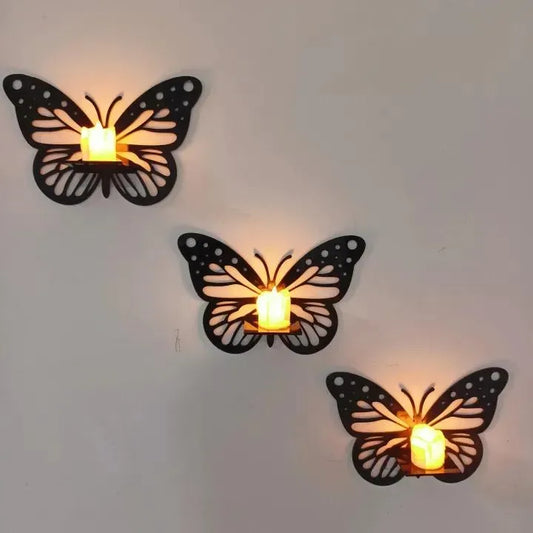 3 Decorative Butterfly Wall Shelf,
