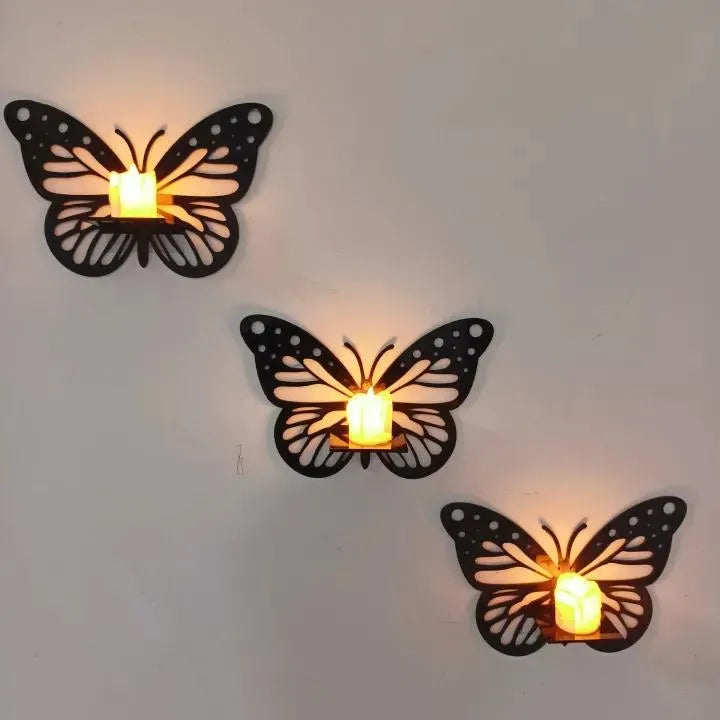 3 Decorative Butterfly Wall Shelf,