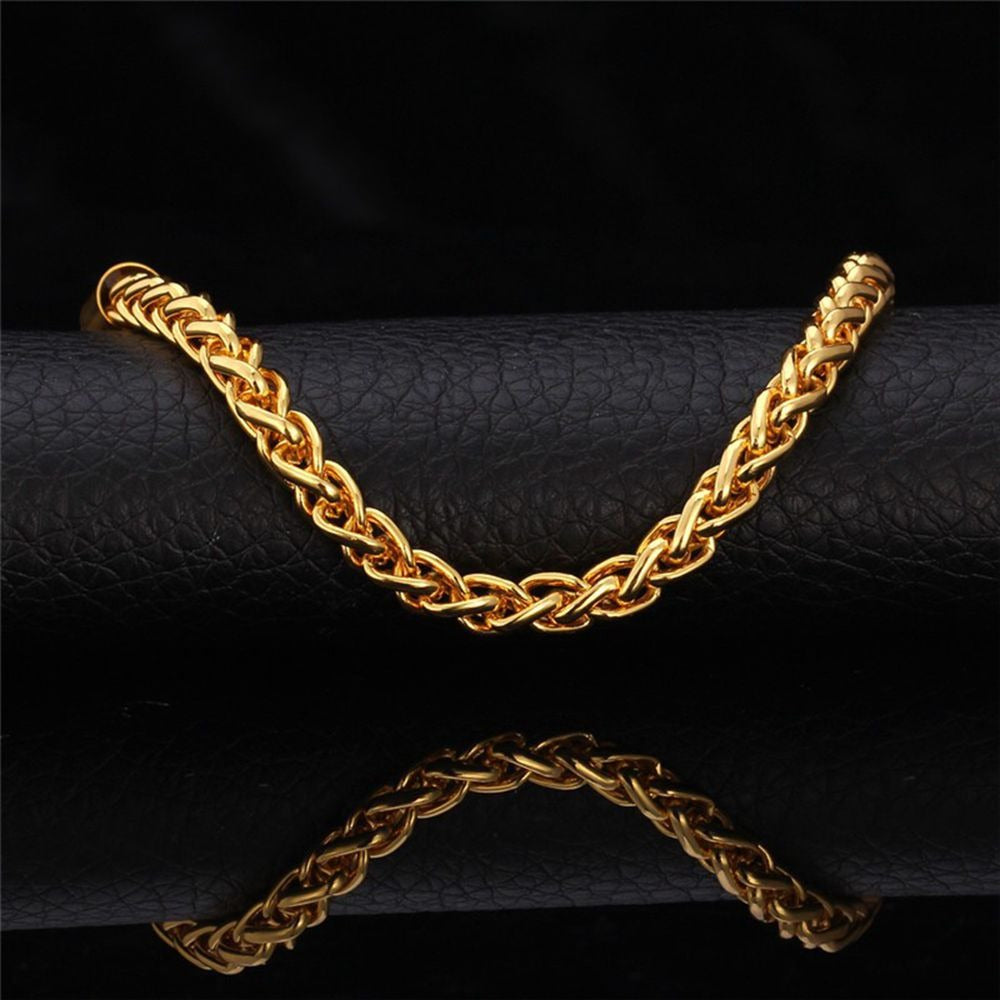 Wheat Link Wrist Bracelet