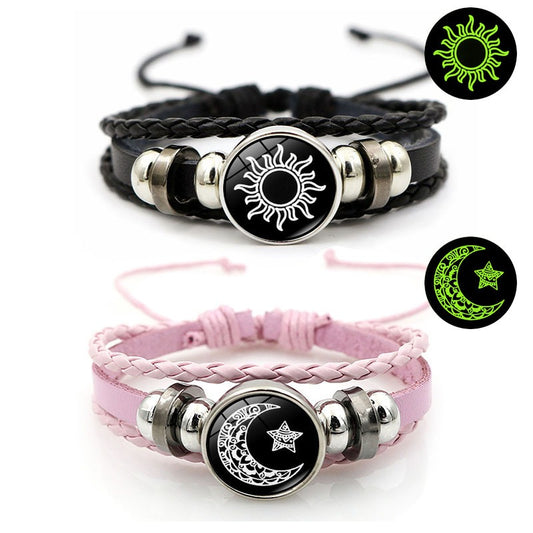 Couple Bracelets Sun Moon