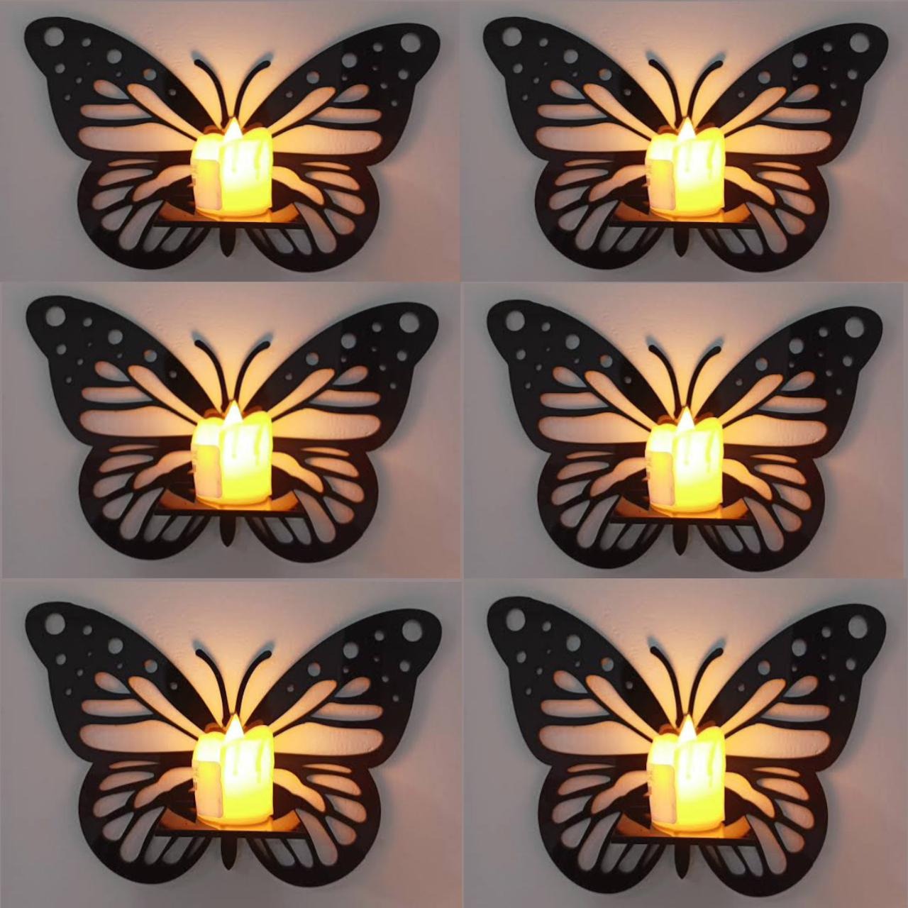 3 Decorative Butterfly Wall Shelf,